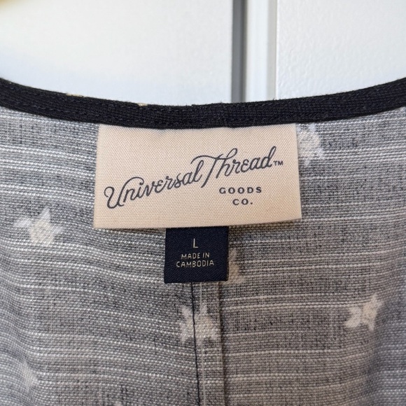 Universal Thread Navy Floral Button-Front Mini Dress - Picture 9 of 10